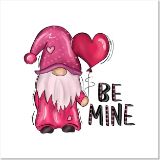 Be Mine Gnome Valentine's Day Girlfriend Posters and Art